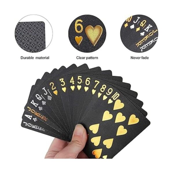 Merytes 2 barajas de cartas de póquer impermeables y_4