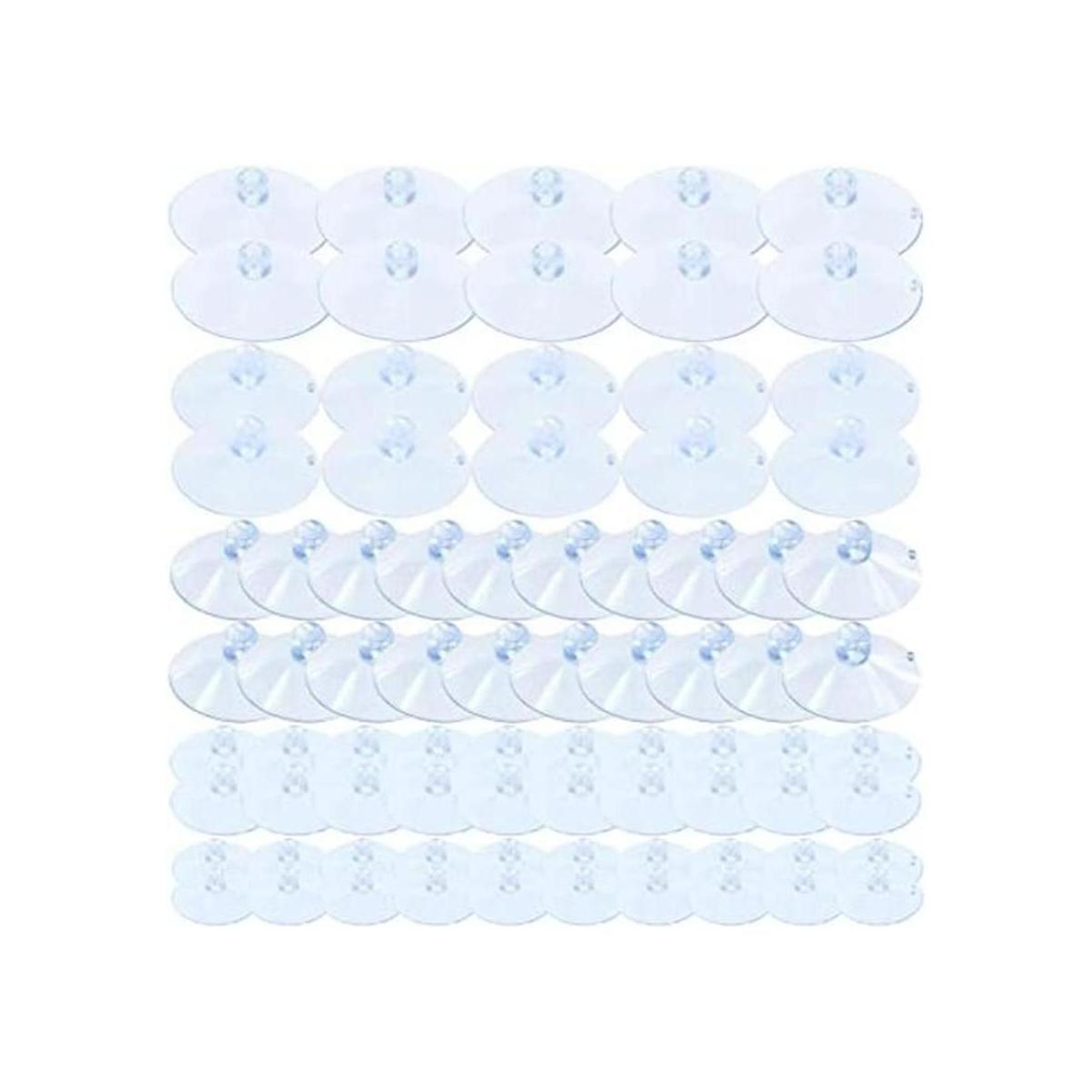 Keadic Juego de ventosas transparentes de goma de 5