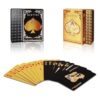Merytes 2 barajas de cartas de póquer impermeables y_6