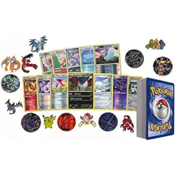 Paquete de 50 cartas de Pokémon surtidas viene con_2