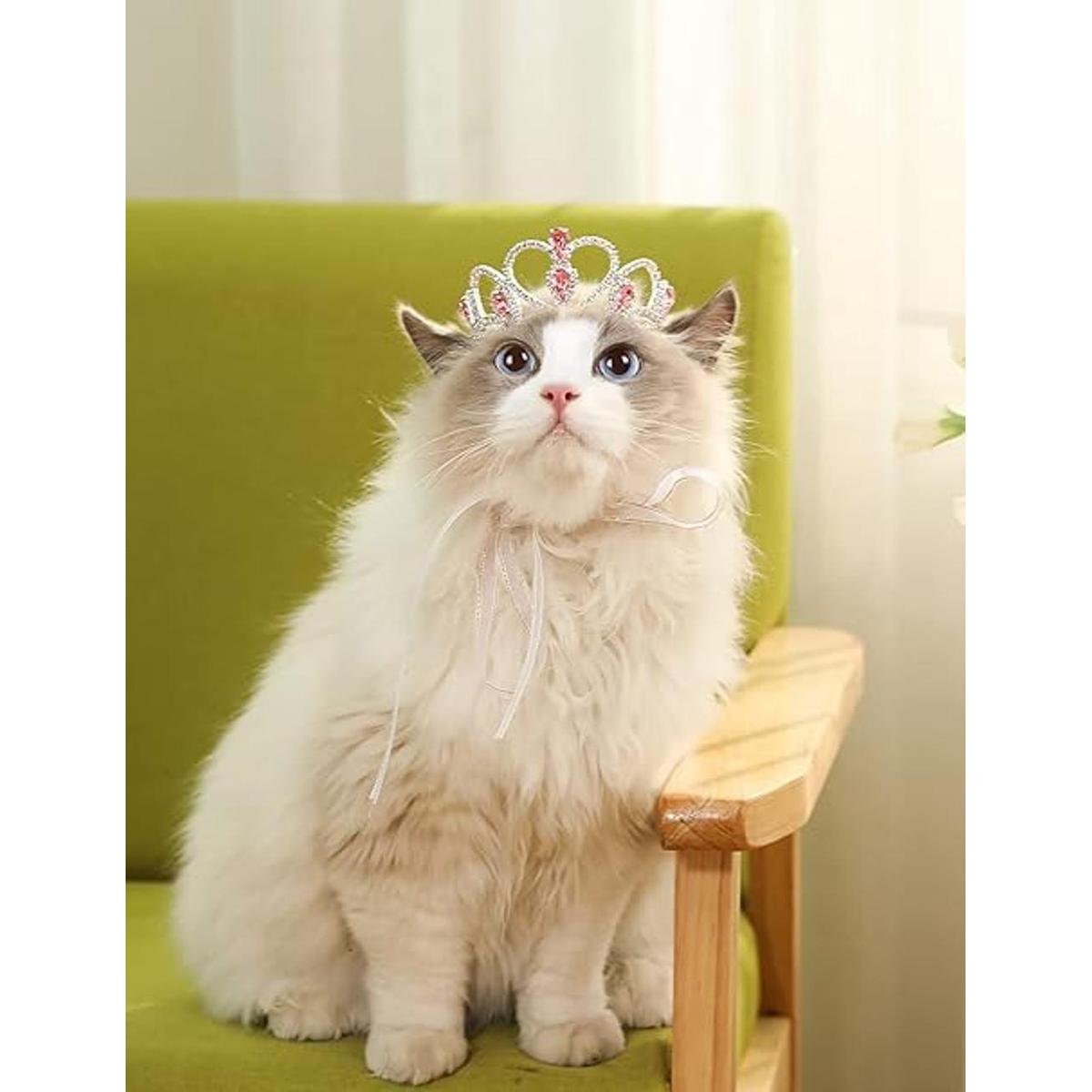 Lovelyshop Pet Series Tiara de diamantes de imitación