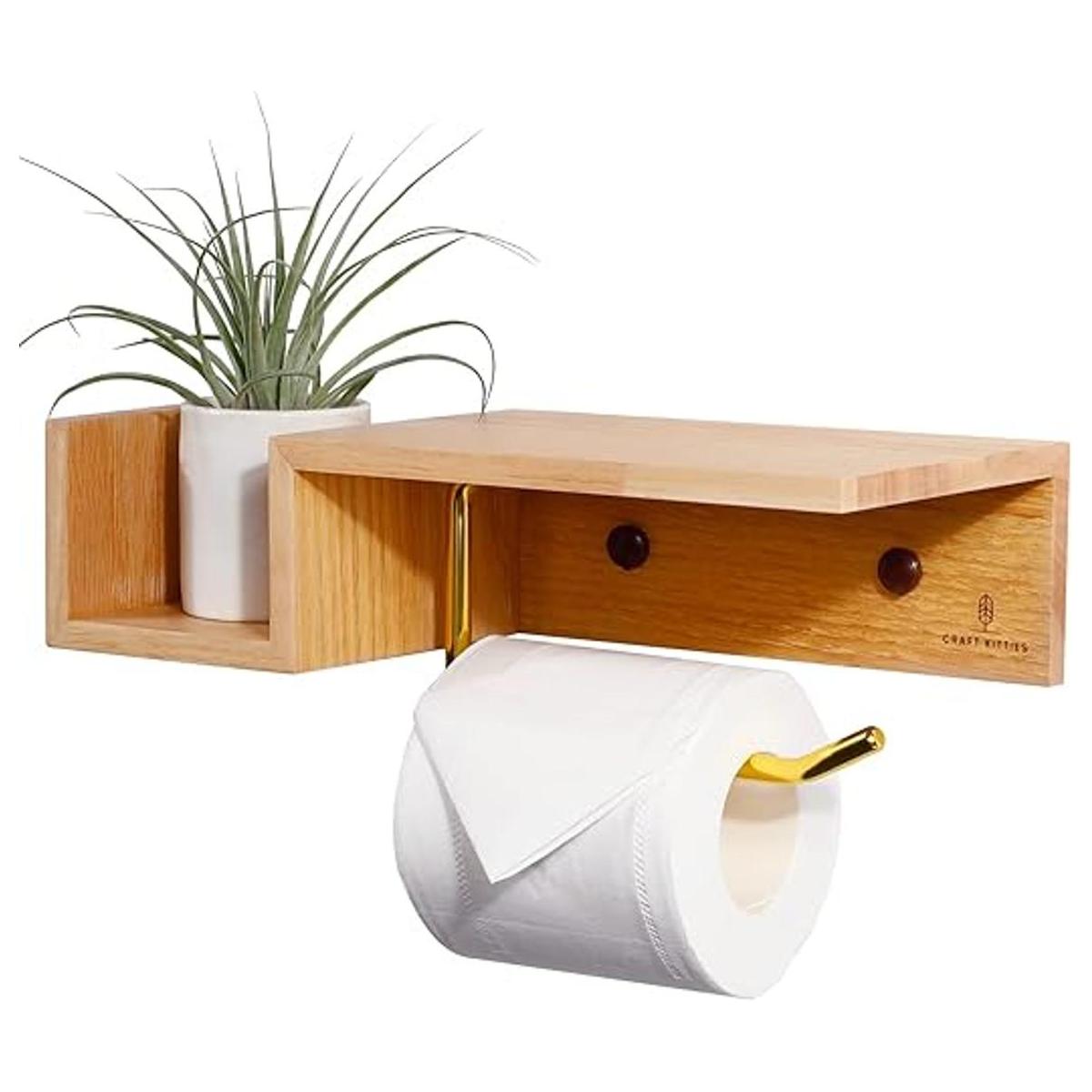 CRAFT KITTIES Soporte para rollo de papel higiénico con