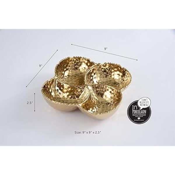 Pampa Bay Golden Millennium Cuenco de 4 secciones