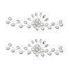 Amosfun 2 hebillas de zapatos de perlas de cristal