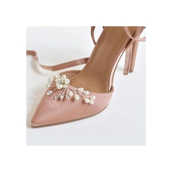 Amosfun 2 hebillas de zapatos de perlas de cristal