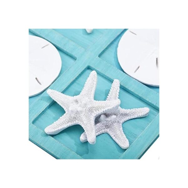 Tic Tac Toe Juego de mesa de madera para playa decoración_3