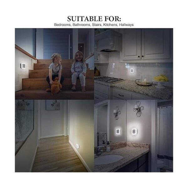 Paquete de 24 luces LED nocturnas enchufables a la pared_4