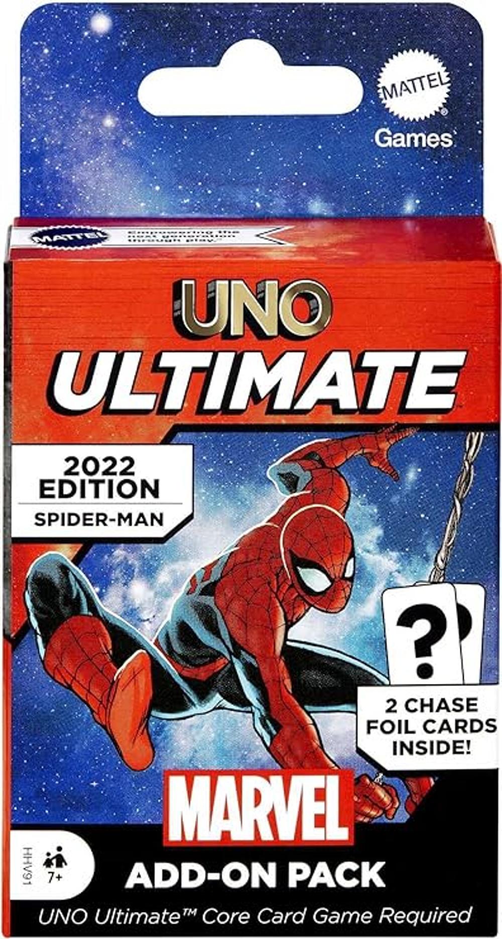 Paquete adicional de juego de cartas UNO Ultimate Marvel