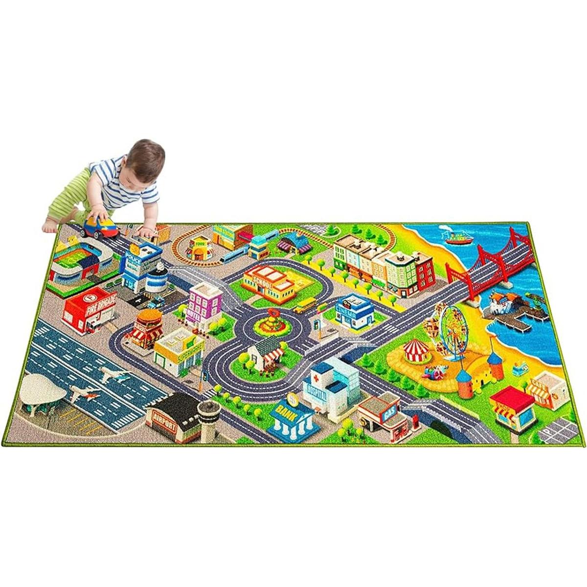 Alfombra para niños City Life 3D Playroom Rug 30 x 60