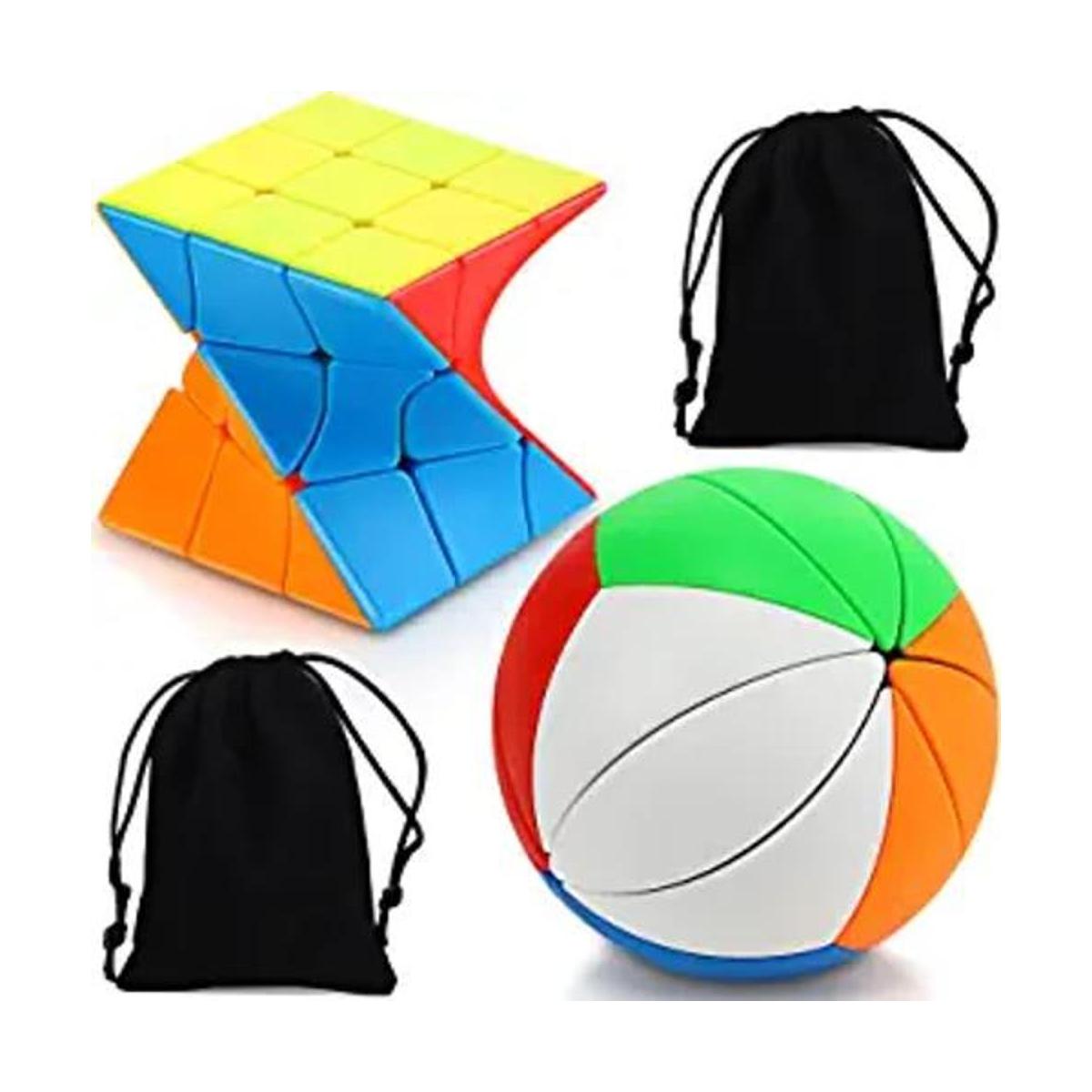Paquete de 2 cubos de rompecabezas de giro cubo de hiedra