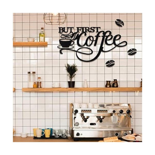 Letrero de metal para barra de café rústica para colgar en
