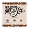 Letrero de metal para barra de café rústica para colgar en