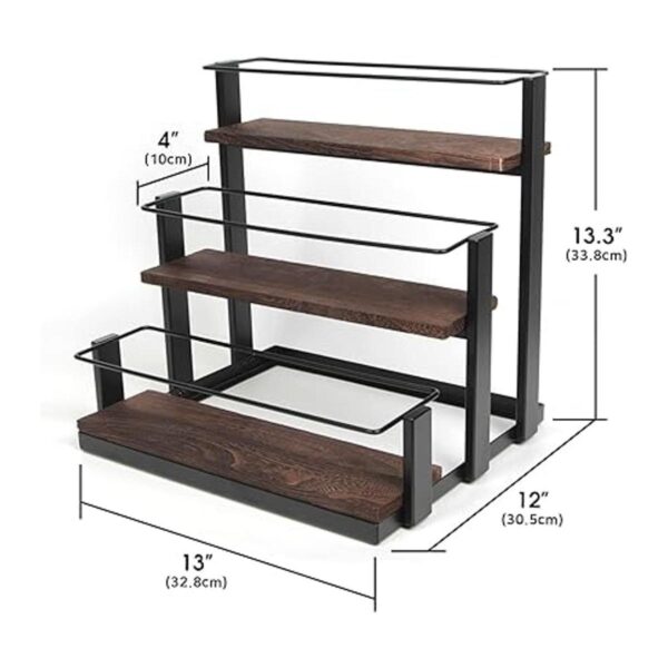 J JACKCUBE DESIGN Estante de almacenamiento de 3 niveles