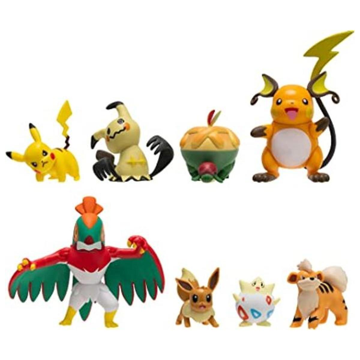 POKEMON Paquete de 8 figuras de batalla Pikachu de 2