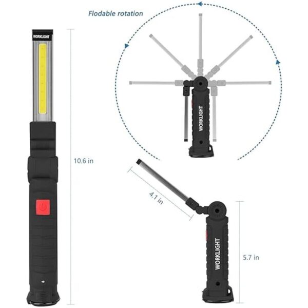 Paquete de 4 linternas LED recargables de trabajo_2