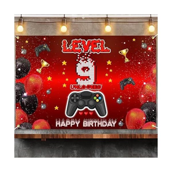 Nivel 9 Póster de fondo desbloqueado para decoración de