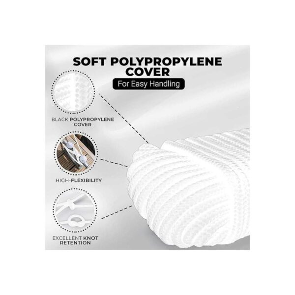 RamPro Cuerda de nailon trenzado de polipropileno de 50