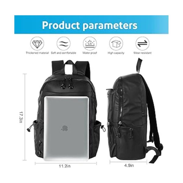 Mochila de senderismo casual impermeable bolsa de libros_2