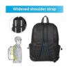 Mochila de senderismo casual impermeable bolsa de libros_6