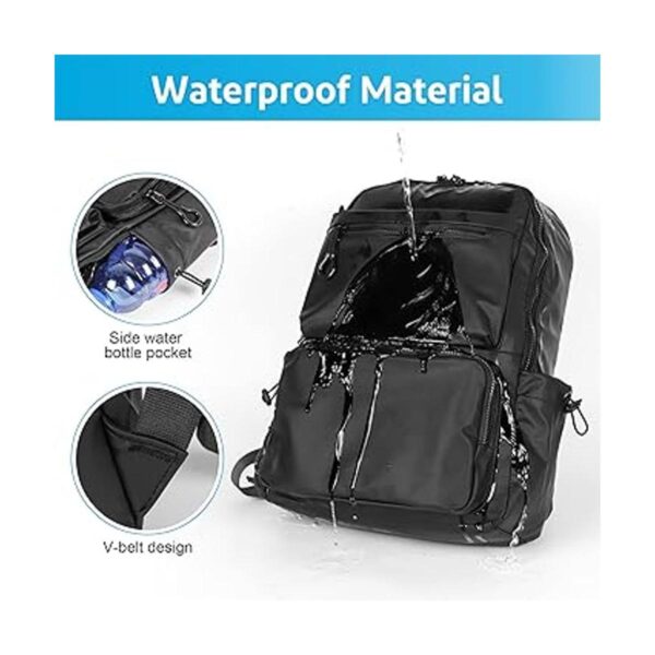 Mochila de senderismo casual impermeable bolsa de libros_5