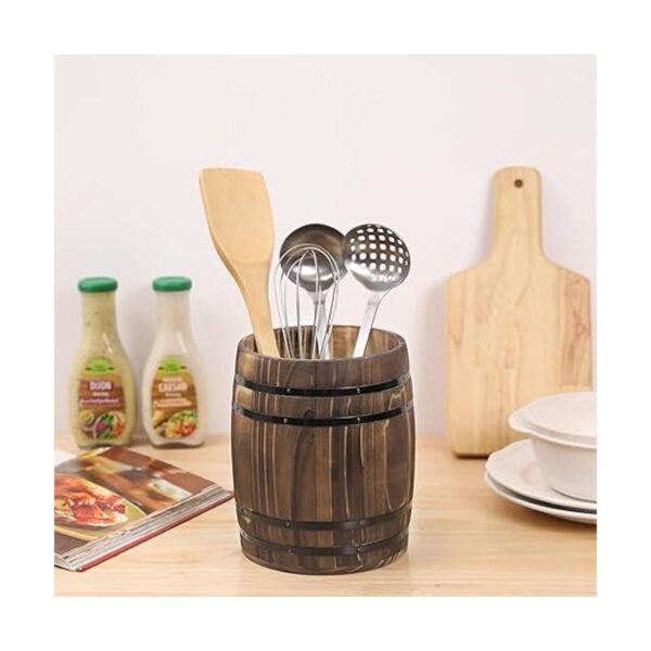 MyGift Utensilios de cocina con diseño de barril de vino_2