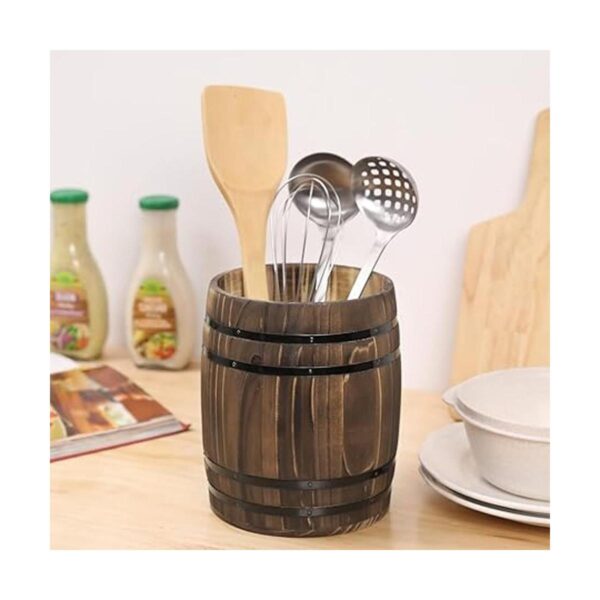 MyGift Utensilios de cocina con diseño de barril de vino_4