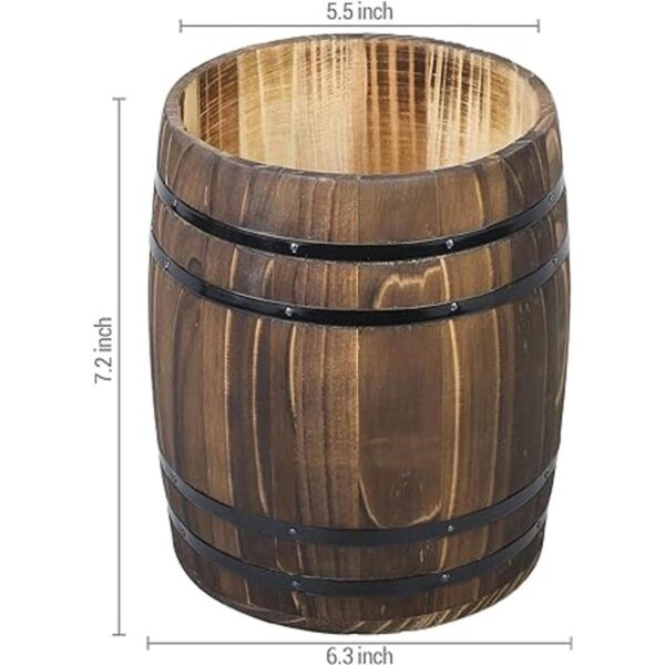MyGift Utensilios de cocina con diseño de barril de vino_5