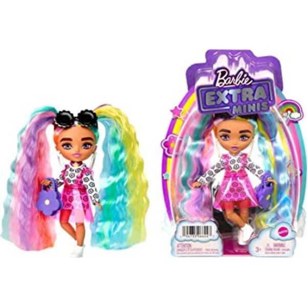 Barbie Muñeca extra mini 6 5.5 pulgadas con cabello_1
