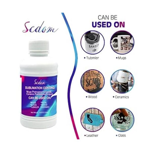 Revestimiento de sublimación universal de 8.5 fl oz