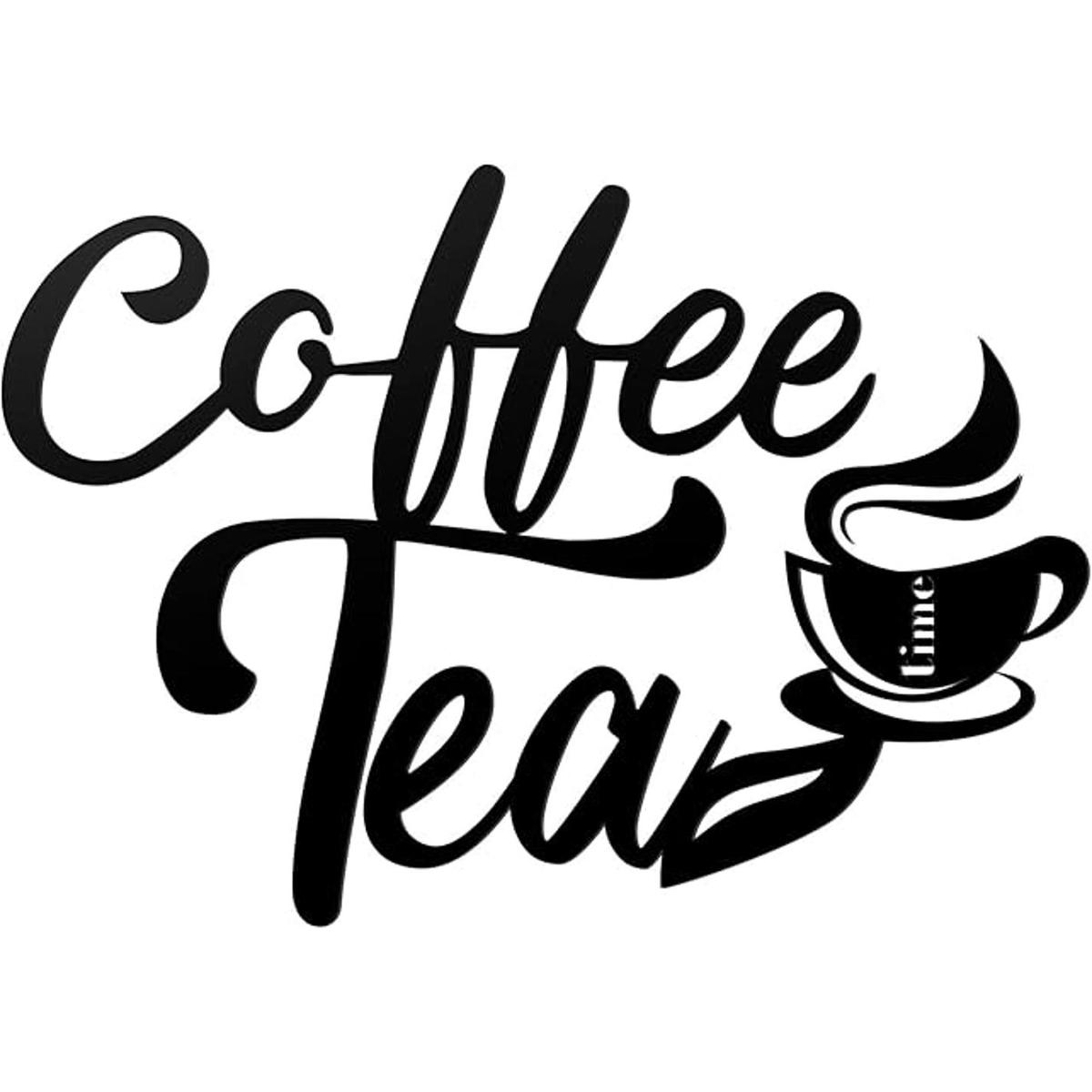 Letrero de metal para colgar en la pared para café