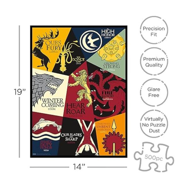 AQUARIUS Rompecabezas de 500 piezas de Games Of Thrones_2
