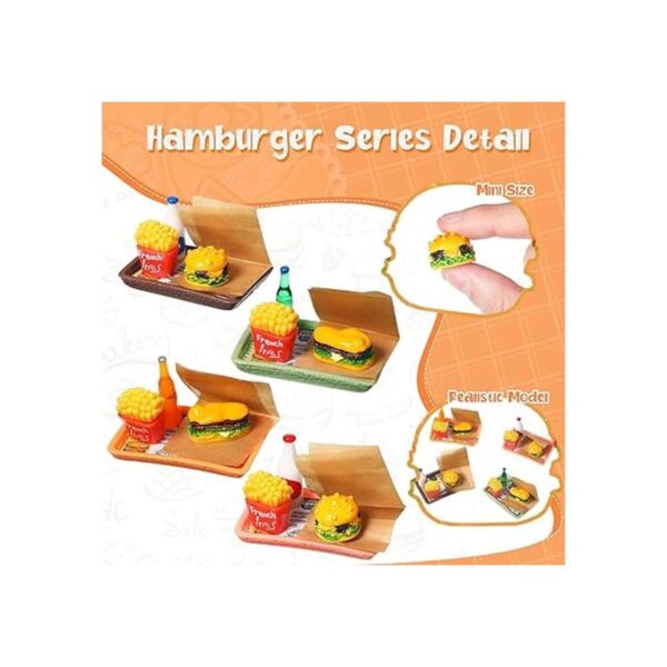 Juego de 50 accesorios de comida rápida en miniatura para