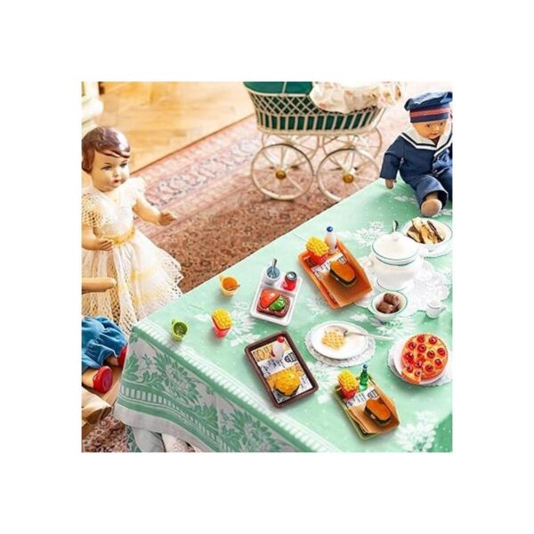 Juego de 50 accesorios de comida rápida en miniatura para