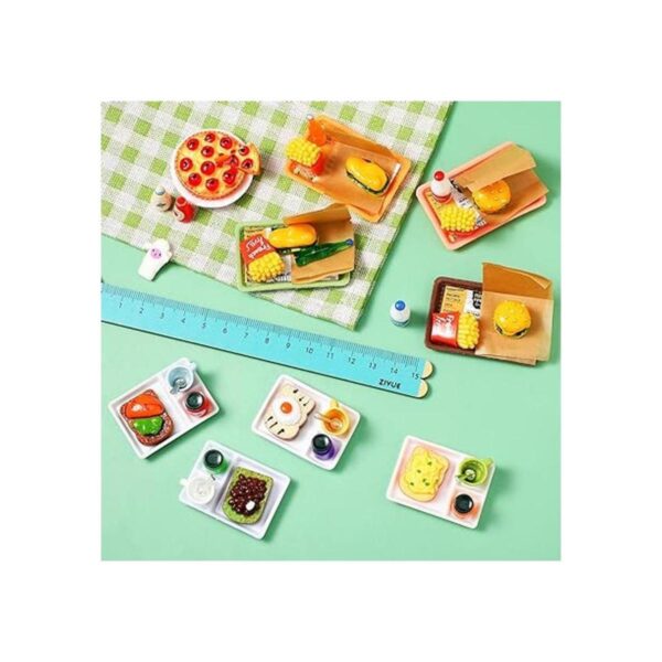 Juego de 50 accesorios de comida rápida en miniatura para