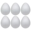 Crafjie Huevos de espuma 6 unidades 6 pulgadas huevos