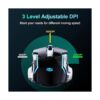 QELIROKY Nuevo mouse inalámbrico recargable de 2.4 G para_3