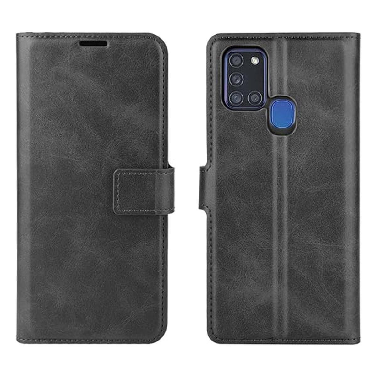Funda con tapa para Samsung A21S cartera de piel