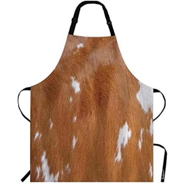 Beabes Delantal de piel de vaca ajustable correa para el_1