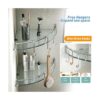Estante de baño estante de pared de cristal de 2 niveles_2