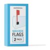 Juego de 2 banderas rojas de repuesto para buzón Bandera