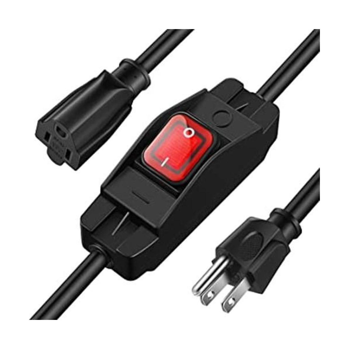 Cable de extensión para exteriores de 3 clavijas con