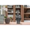 Estatuas de escritorio de poliresina plateada negro con_6