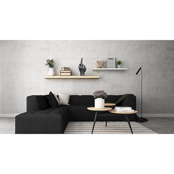 Estatuas de escritorio de poliresina plateada negro con_5