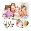 Juego de 26 esponjas de pintura para niños juego de
