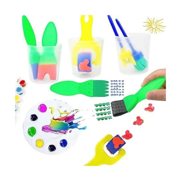 Juego de 26 esponjas de pintura para niños juego de