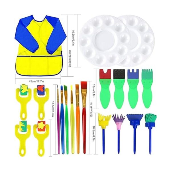 Juego de 26 esponjas de pintura para niños juego de