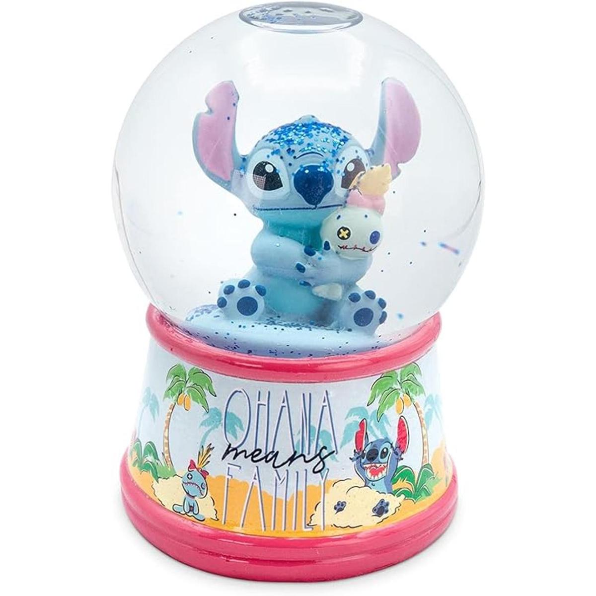 Disney Lilo Stitch Ohana Globo de nieve iluminado con