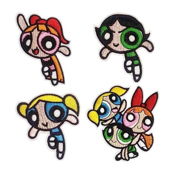 4Pcs Lucky Girl Logo Iron On Sew On Highend Embroidered