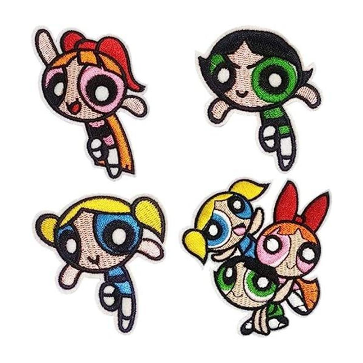 4Pcs Lucky Girl Logo Iron On Sew On Highend Embroidered