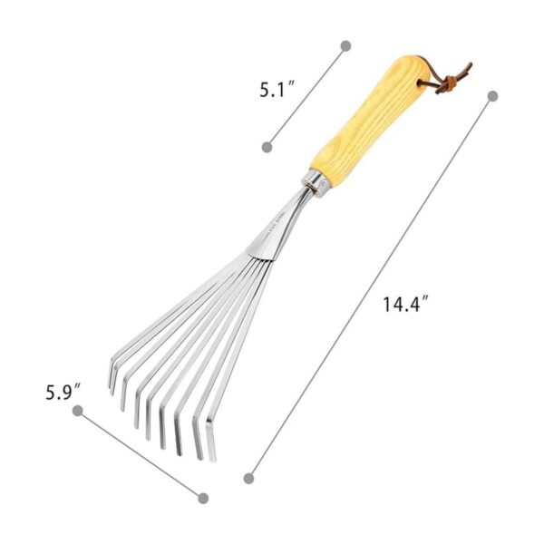 KLDOLLAR Rastrillos de mano de acero inoxidable para_2